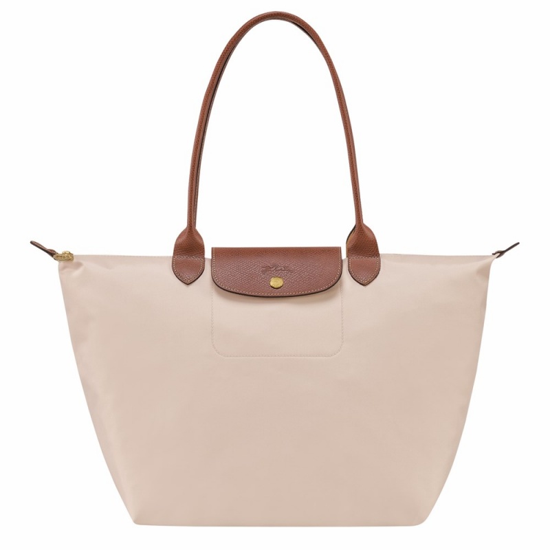 Nude Longchamp Le Pliage Original L Women's Shoulder Bags